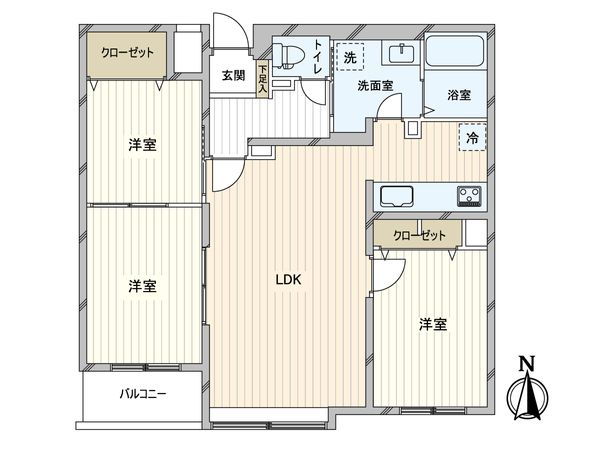 南24条シティハウス 間取図(平面図)