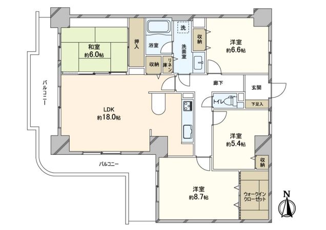 シャトーム北四条 間取図(平面図) シャトーム北四条 間取図(平面図)