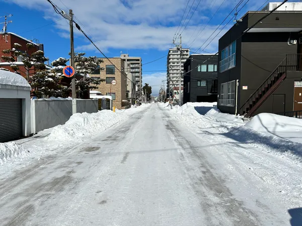 東側前面道路（幅員約10.9ｍ）