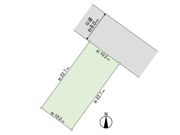 平和通10丁目北 土地 区画図