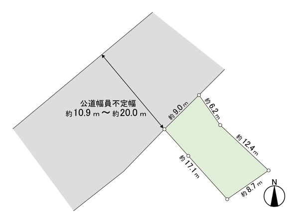 栄通17丁目 土地 区画図