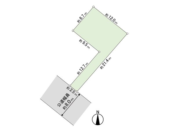 北郷3条2丁目 土地 区画図 北郷3条2丁目 土地 区画図