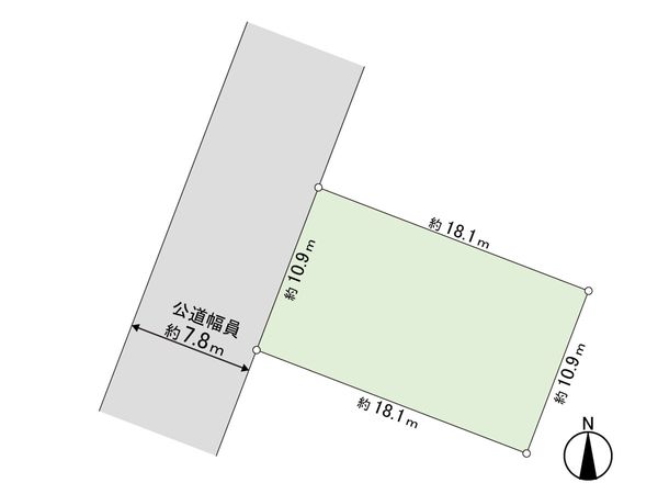 北野2条2丁目 土地 区画図 北野2条2丁目 土地 区画図