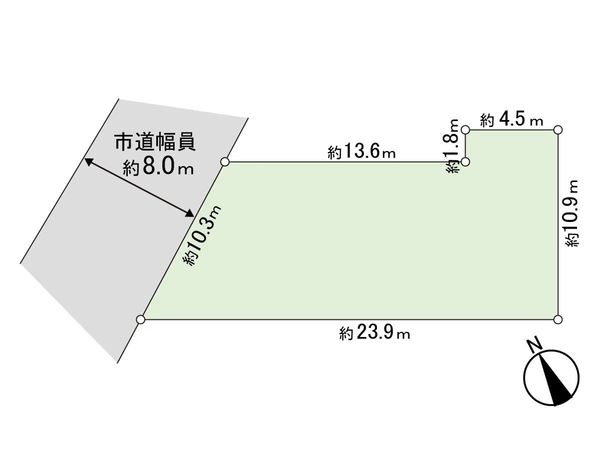 栄通2丁目 土地 区画図 区画図
