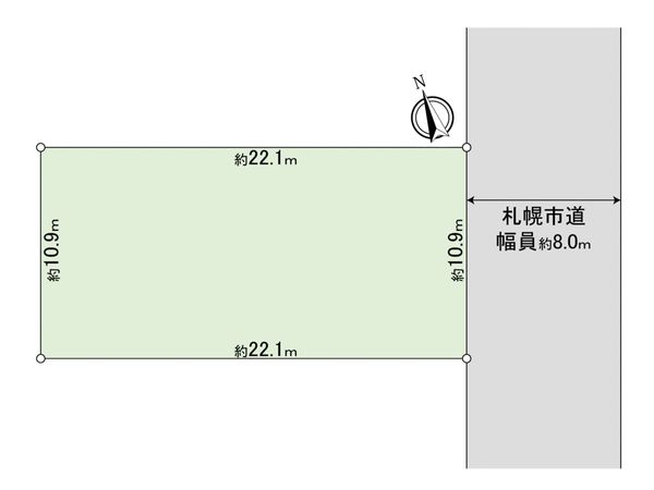 北郷3条2丁目 土地 区画図 北郷3条2丁目 土地 区画図
