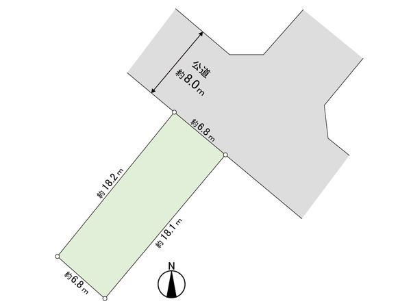 北郷2条3丁目 土地 区画図 北郷2条3丁目 土地 区画図