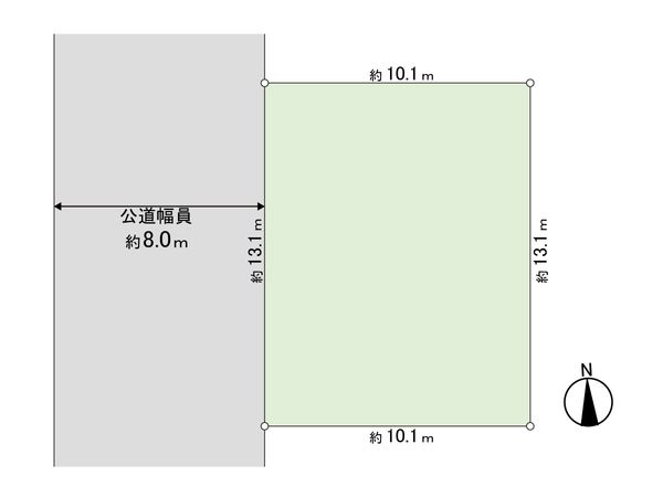北郷5条10丁目 戸建 区画図 区画図