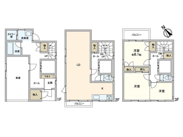 平和通10丁目北 戸建 間取図(平面図) 間取図(平面図)