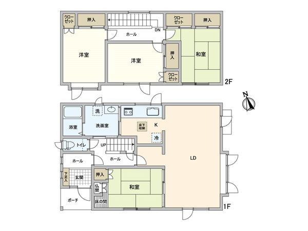北郷4条11丁目 戸建 間取図(平面図) 北郷4条11丁目 戸建 間取図(平面図)