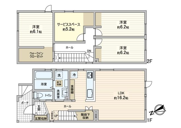 本通17丁目北 戸建 間取図(平面図) 間取図(平面図)