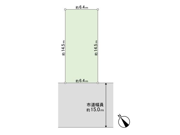本郷通5丁目北 新築戸建1号地 間取図(平面図)