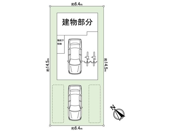 本郷通5丁目北 新築戸建1号地 間取図(平面図)