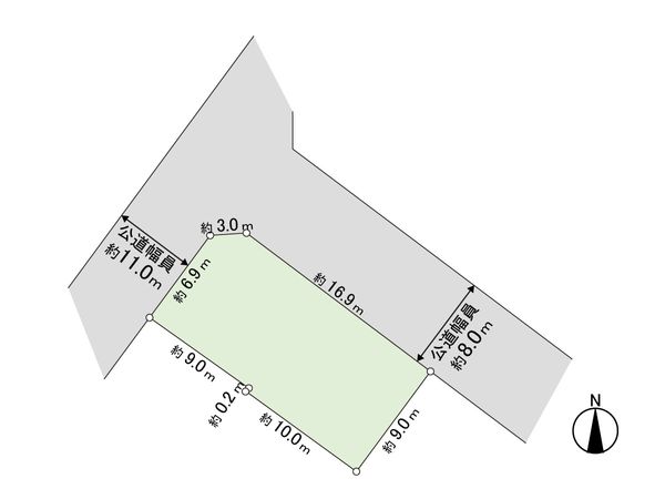 本通11丁目北 戸建 間取図(平面図) 間取図(平面図)
