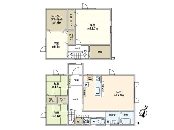 本通11丁目北 戸建 間取図(平面図)
