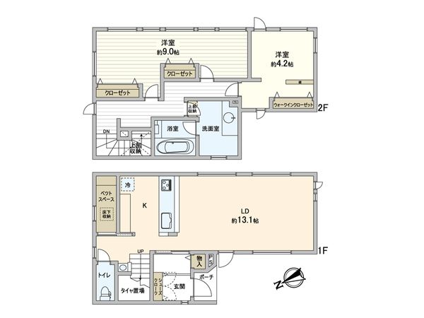 平和通10丁目北 戸建 間取図(平面図) 平和通10丁目北 戸建 間取図(平面図)