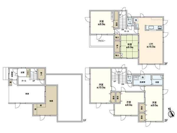 南郷通15丁目北 戸建 間取図(平面図)