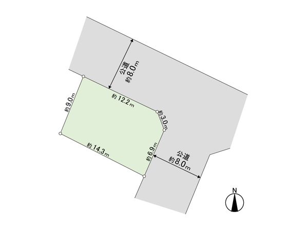 北郷1条6丁目 新築戸建 区画図 区画図