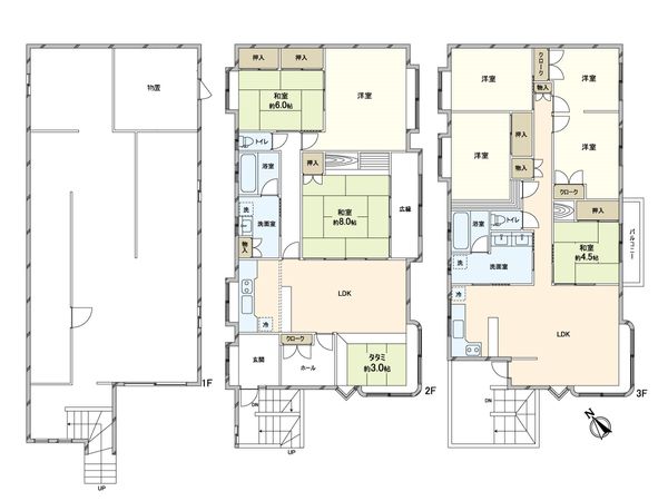 東札幌2条4丁目 戸建 間取図(平面図)
