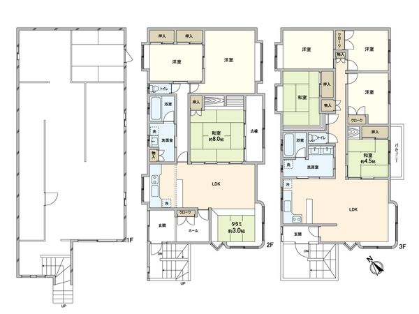 東札幌2条4丁目 戸建 間取図(平面図) 東札幌2条4丁目 戸建 間取図(平面図)