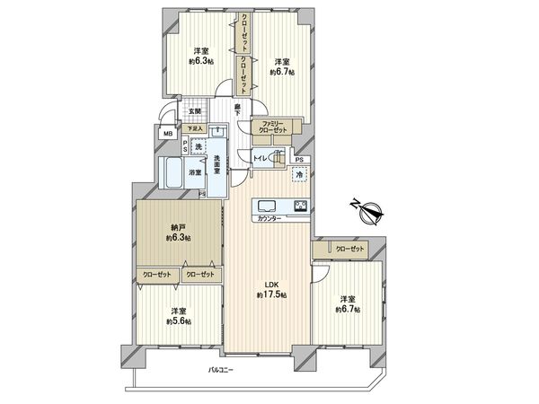 クリーンリバー菊水元町 間取図(平面図) 間取図(平面図)