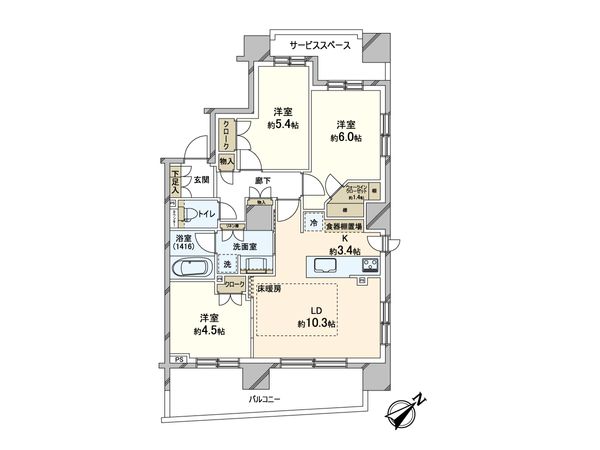 パークホームズ東札幌 間取図(平面図) パークホームズ東札幌 間取図(平面図)