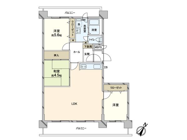 コロナード菊水 間取図(平面図)