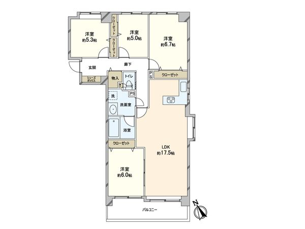 南郷シティハウス2 間取図(平面図)