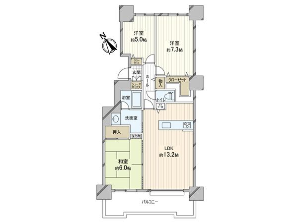 ダイアパレス南郷通第2 間取図(平面図)