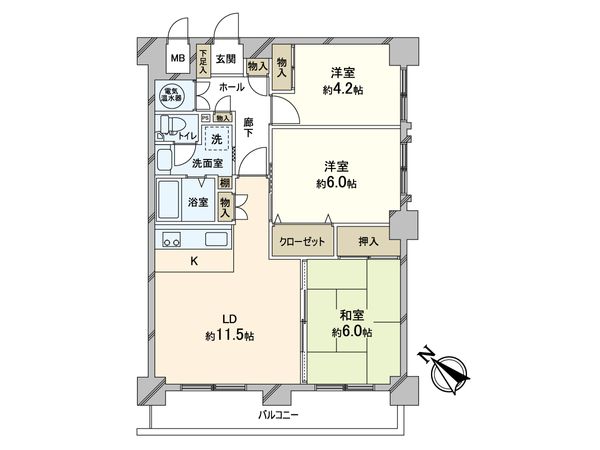 パシフィック南郷 間取図(平面図) 間取図(平面図)