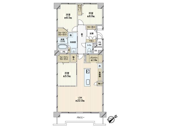 クリーンリバー白石本通 間取図(平面図) クリーンリバー白石本通 間取図(平面図)