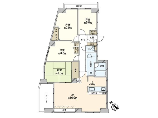 ロジメント南郷 間取図(平面図)