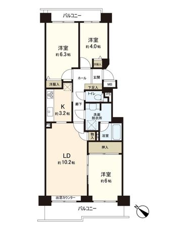 パークアベニュー壱番館 間取図(平面図)