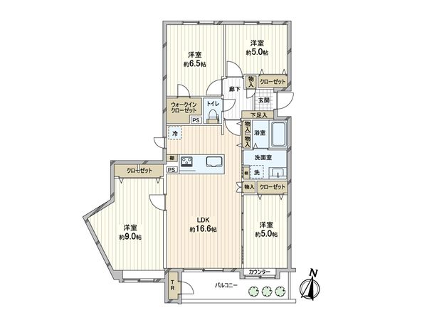 ロピア白石環状通 間取図(平面図) ロピア白石環状通 間取図(平面図)