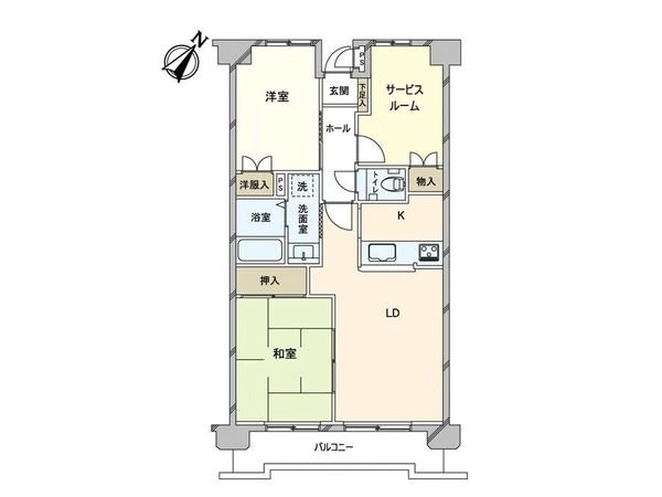 エスカイア白石中央 間取図(平面図) エスカイア白石中央 間取図(平面図)