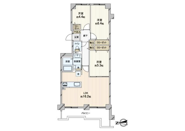 エクセルシオール東札幌 間取図(平面図) エクセルシオール東札幌 間取図(平面図)