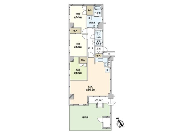 ファミール南郷 間取図(平面図) ファミール南郷 間取図(平面図)