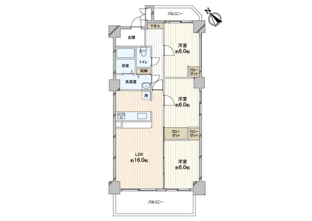 愛参番館 間取図(平面図) 愛参番館 間取図(平面図)