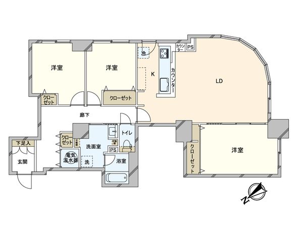 ライオンズステーションタワー東札幌 間取図(平面図) ライオンズステーションタワー東札幌 間取図(平面図)
