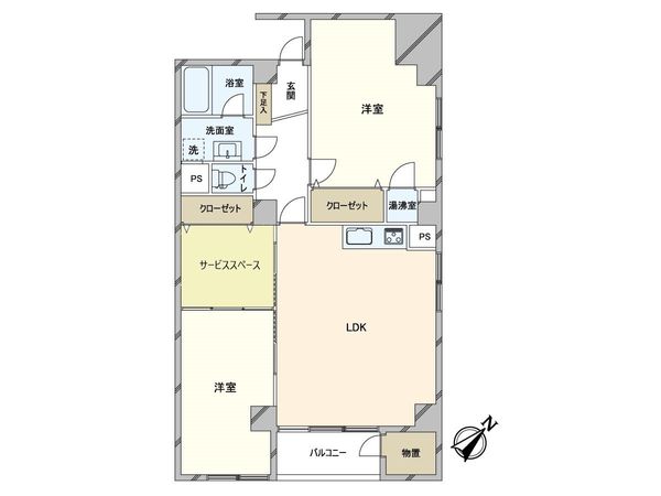 はまなすコーポ 間取図(平面図) はまなすコーポ 間取図(平面図)