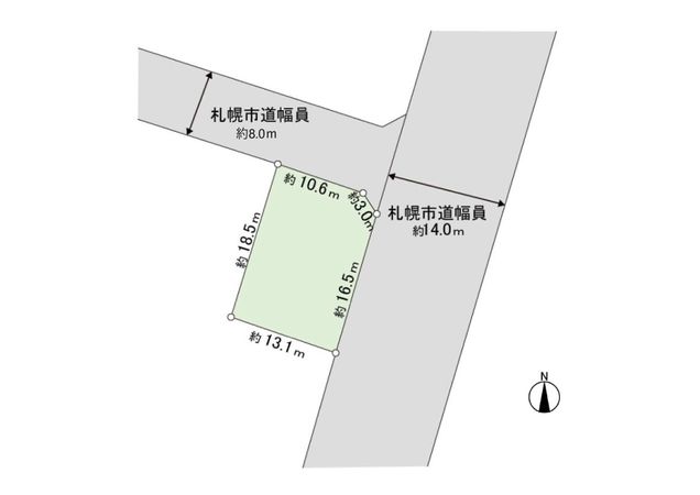 北野6条4丁目 土地 区画図 北野6条4丁目 土地 区画図