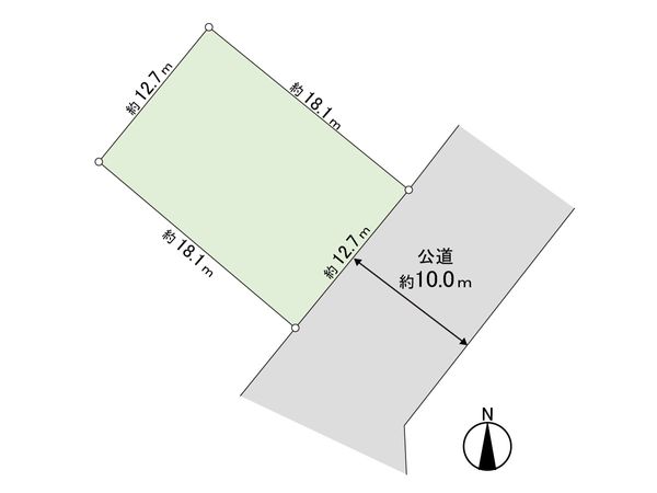 月寒東5条18丁目 区画図