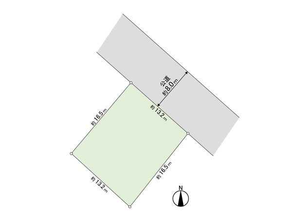 北野3条1丁目 戸建 区画図