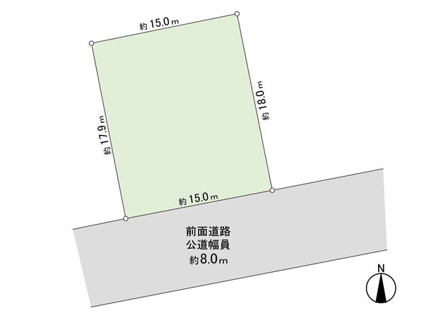 真栄5条4丁目 土地 区画図