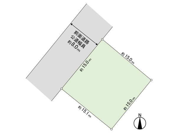 西岡2条11丁目 土地 区画図 区画図