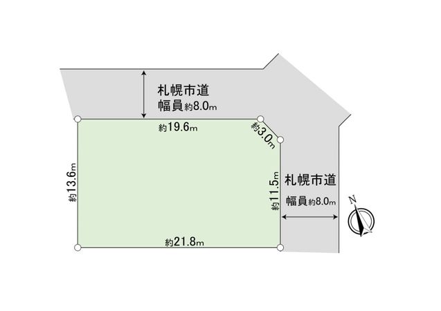 福住2条7丁目 土地 区画図 福住2条7丁目 土地 区画図
