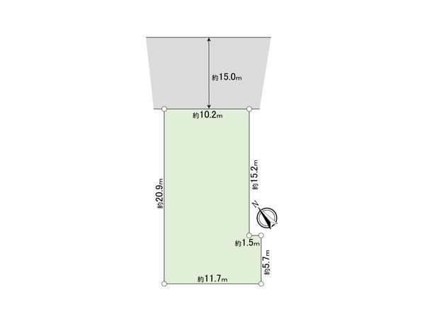 美園8条3丁目 土地 区画図