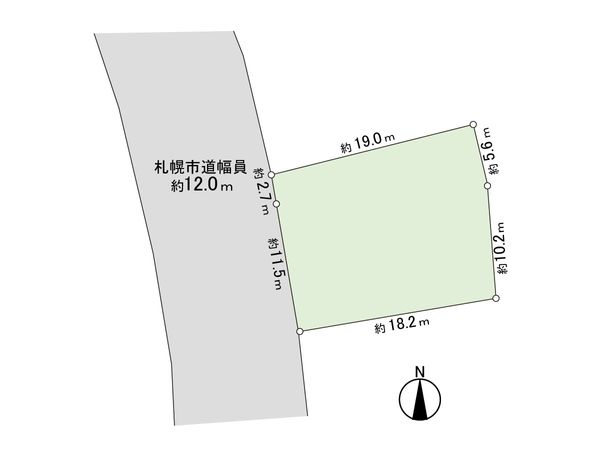 真駒内曙町3丁目 土地 区画図 区画図