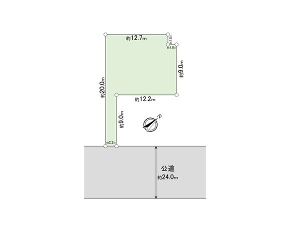 豊平7条10丁目 土地 区画図 区画図