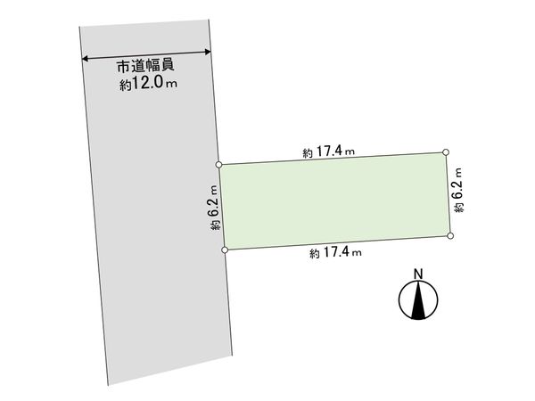 西岡4条1丁目 土地 区画図 西岡4条1丁目 土地 区画図