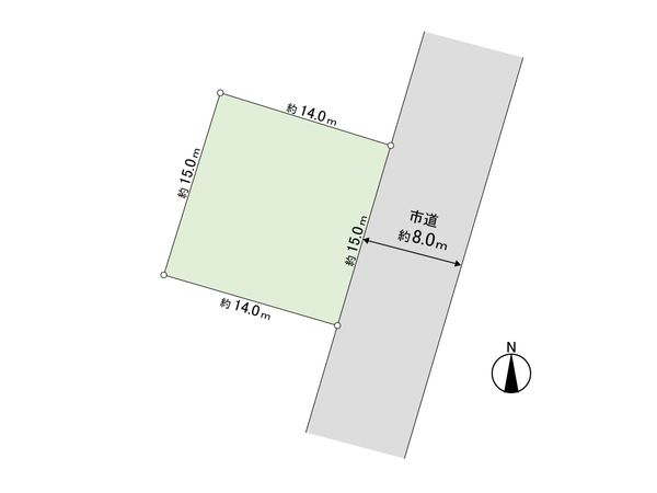 西岡1条5丁目 土地 区画図 西岡1条5丁目 土地 区画図